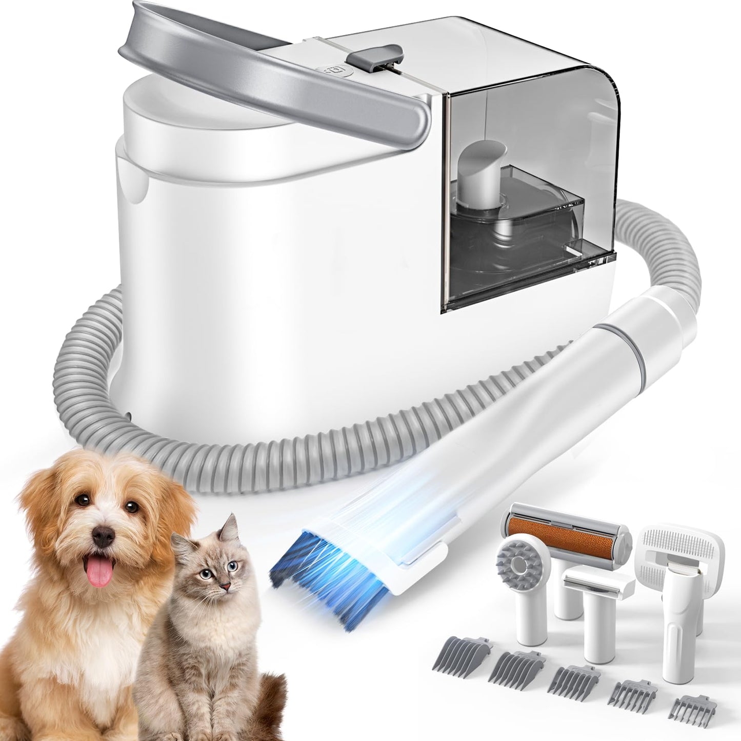 FurFree Ultra 6-in-1 Pet Grooming Vacuum Kit