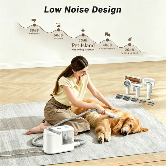 FurFree Ultra 6-in-1 Pet Grooming Vacuum Kit