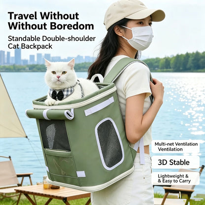Pet Carrier Backpack for Travel and Outdoor Adventures