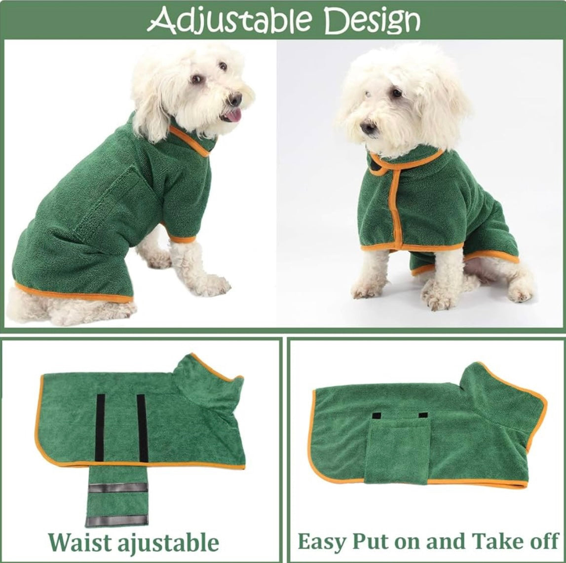 Microfiber Pet Bathrobe Towel for Fast Drying