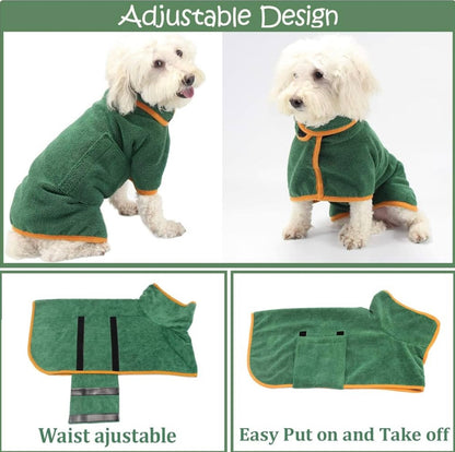 Microfiber Pet Bathrobe Towel for Fast Drying