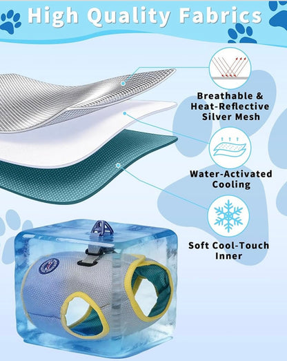 Dog Cooling Vest for Heatstroke Prevention and Comfort