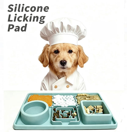 Silicone Slow Feed Pet Licking Mat with Suction Cups