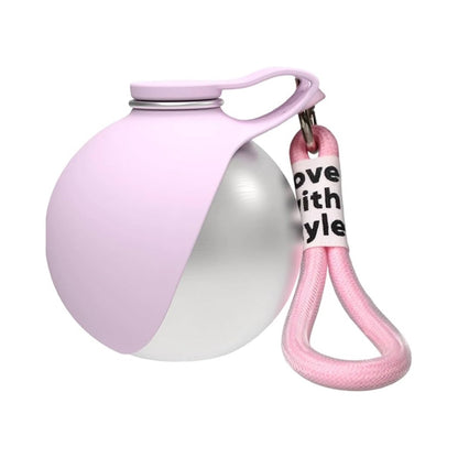 Foldable Silicone Pet Water Bottle, Leak-Proof, Portable with Carabiner Clip