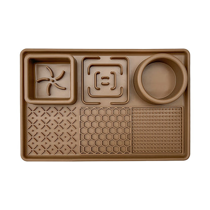 Silicone Slow Feed Pet Licking Mat with Suction Cups